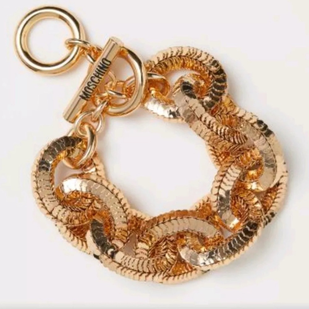 Moschino for H&M Gold-Plated Toggle Bracelet
